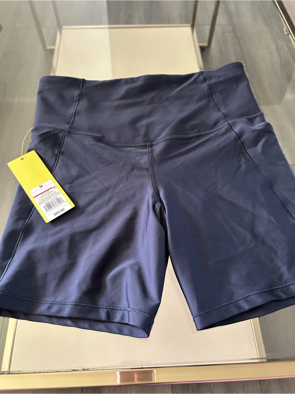 all in motion Women's High-Rise Navy Bike Shorts